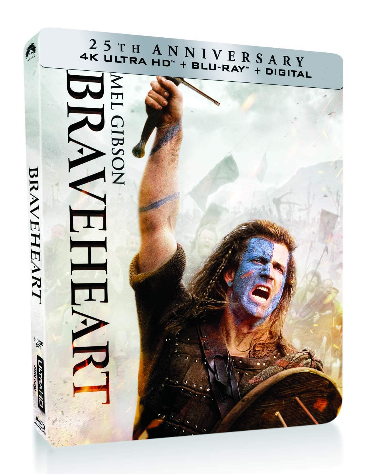 Braveheart - Limited Steelbook Edition (Import 4K UHD + Blu-ray + Digital)