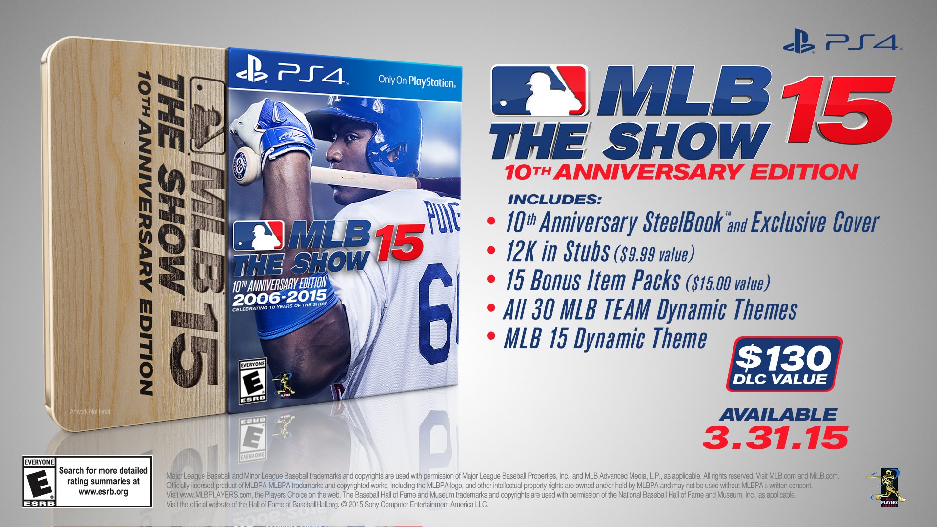 MLB 15 The Show - 10th Anniversary Steelbook Edition [Internationale Version]