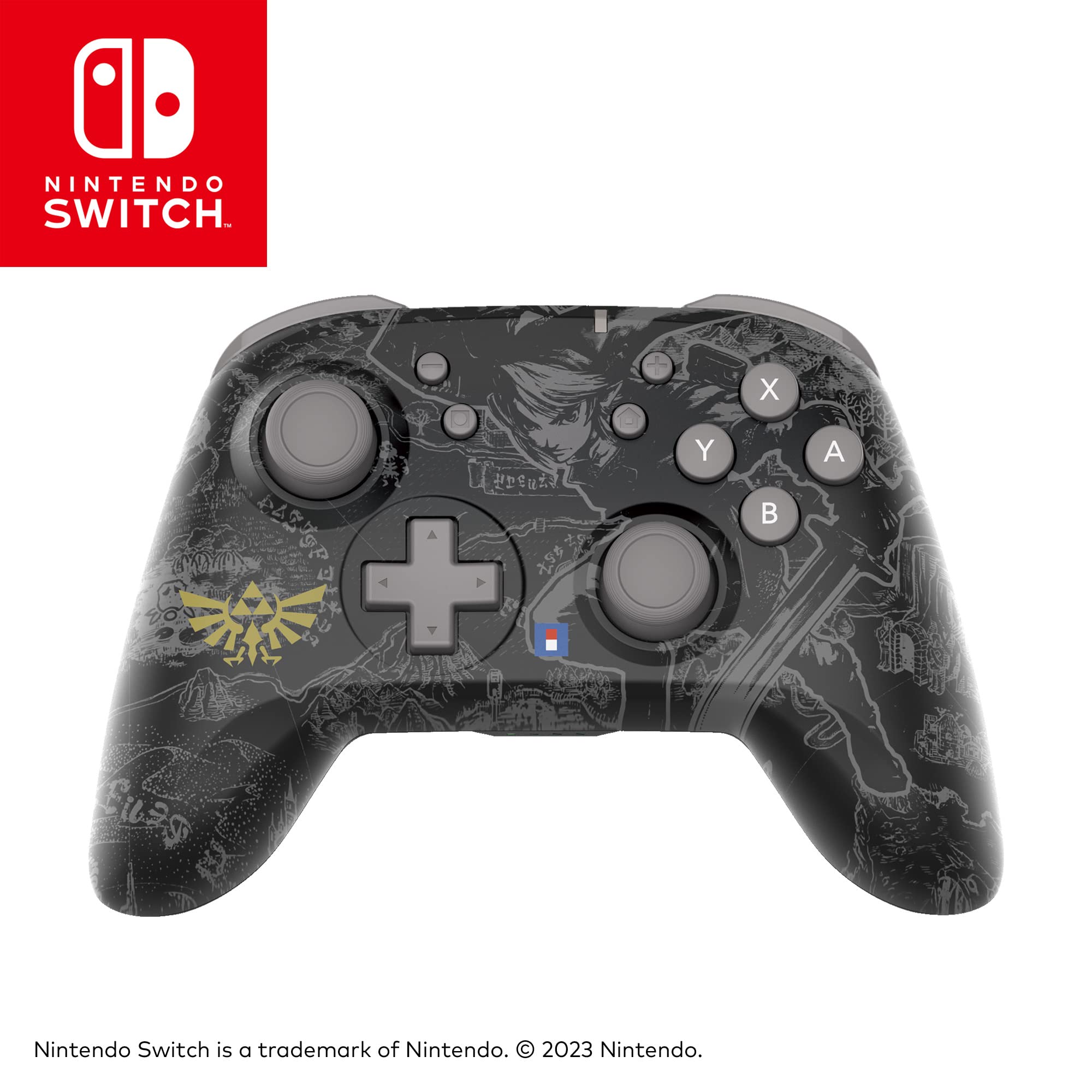 HORI Wireless HORIPAD (The Legend of Zelda™ Edition) Kabelloser Controller - Offiziell Lizenziert - Nintendo Switch und Nintendo Switch - OLED-Modell)