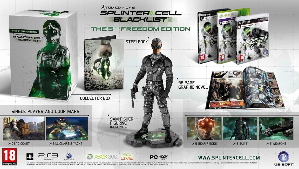 SPLINTER CELL: BLACKLIST 5TH FREEDOM EDITION PS3 EN EU PEGI