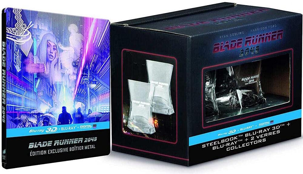 BLADE RUNNER 2049 - Exklusiv 3D + 2D Collectors Box inkl. Mondo Steelbook + 2 Whiskeygläser (Import, 2D Version mit Deutschem Ton)