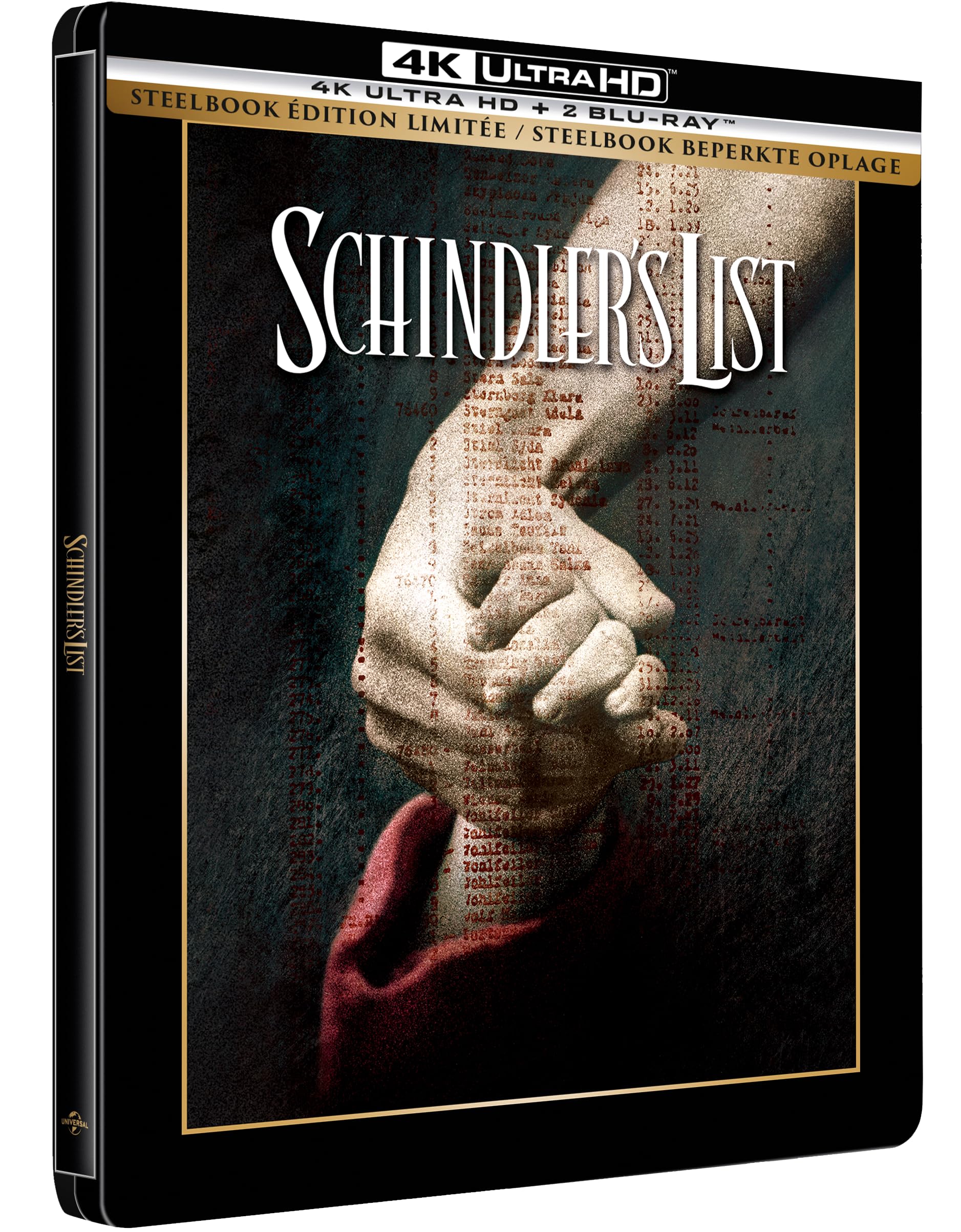 LISTE DE SCHINDLER (LA) - COMBO UHD 4K + 2 BD - STEELBOOK [Blu-ray]