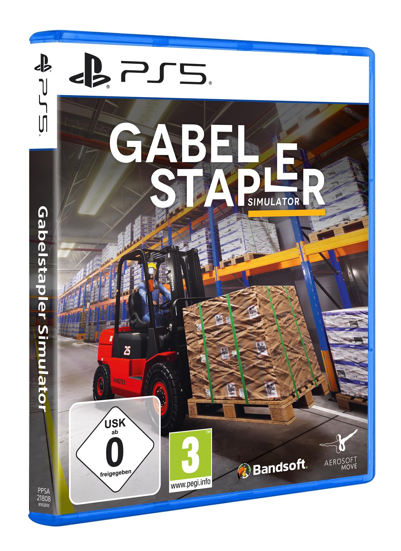 Aerosoft Gabelstapler Simulator – PS5 Spiel | Realistische Logistik- & Fahrzeug-Simulation mit Karrieremodus & Endlos-Missionen | Staplerschein, Paletten & Frachten
