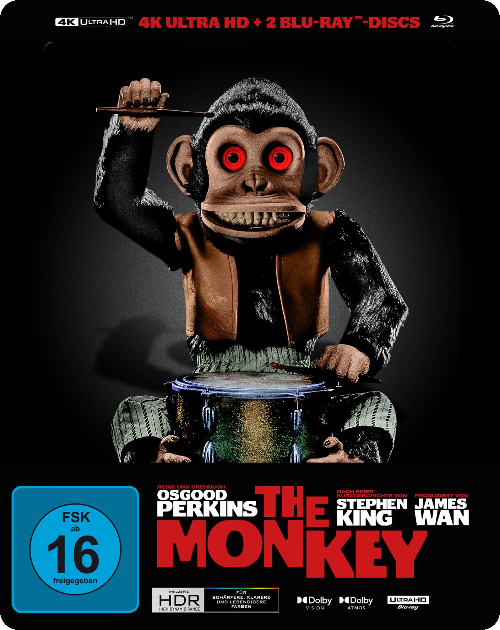 The Monkey (Limitiertes Steelbook, 4K-UHD+2 Blu-rays) (exkl. Amazon)