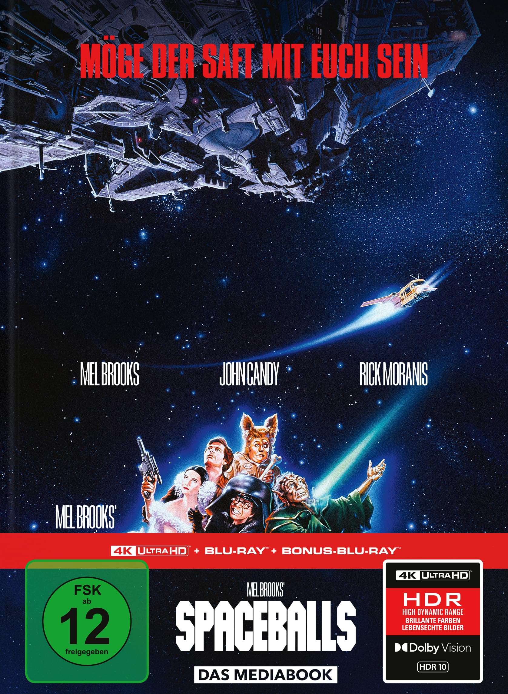 Spaceballs - Mel Brooks’ verrückte Raumfahrt - Limitiertes 3-Disc-Mediabook (4K Ultra HD + Blu-ray + Bonus-Blu-ray)