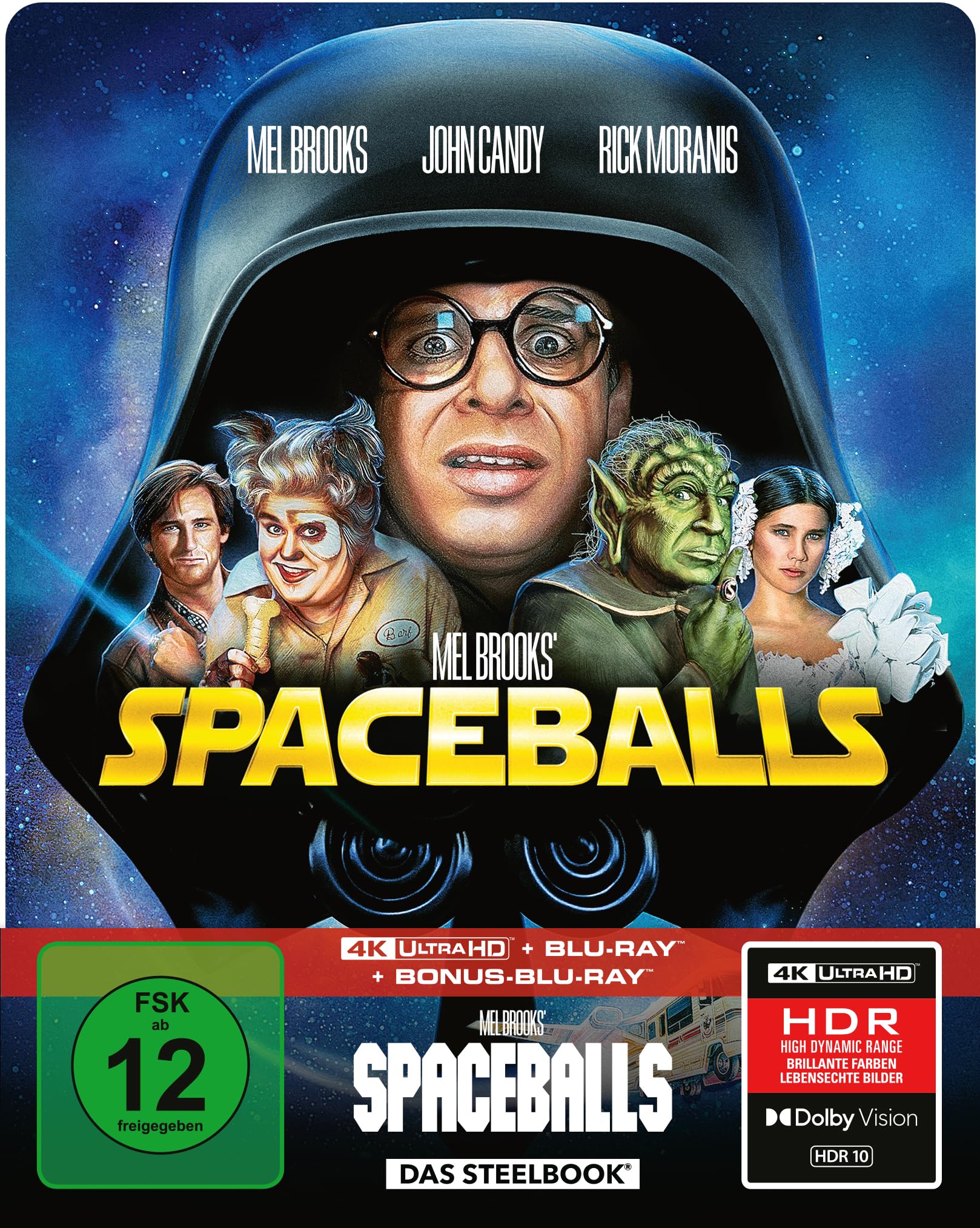 Spaceballs - Mel Brooks’ verrückte Raumfahrt - Limitiertes 3-Disc-SteelBook® (4K Ultra HD + Blu-ray + Bonus-Blu-ray)