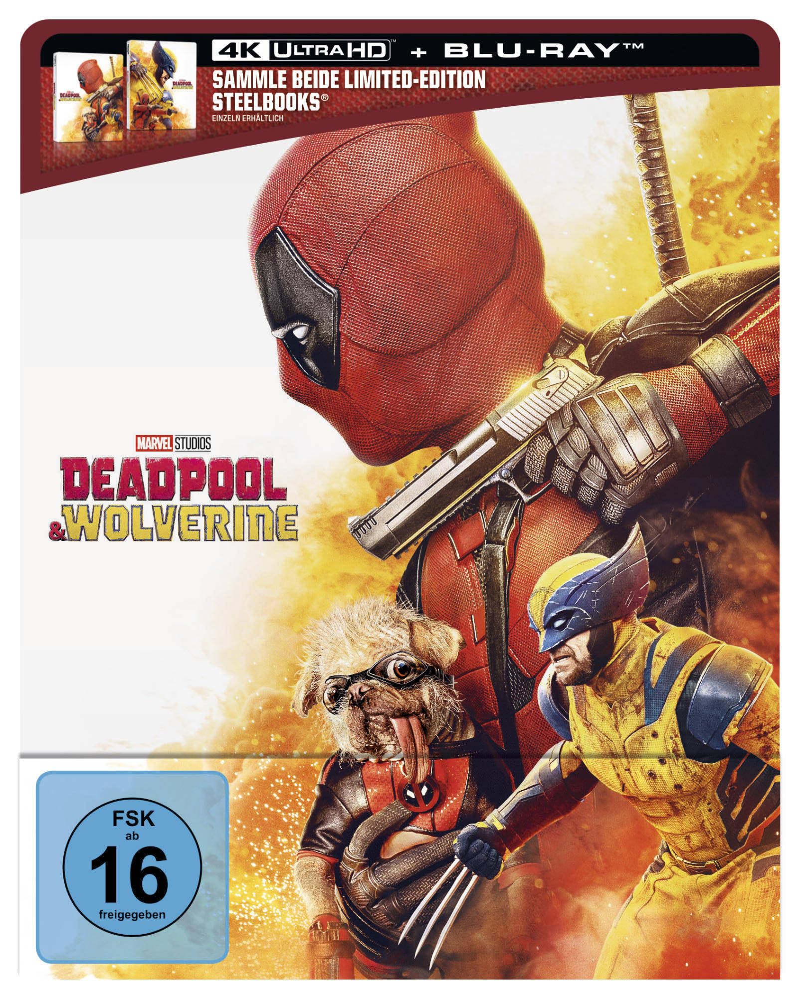 Deadpool & Wolverine – Limitiertes Steelbook „Deadpool“ (4K Ultra HD) (+ Blu-ray)