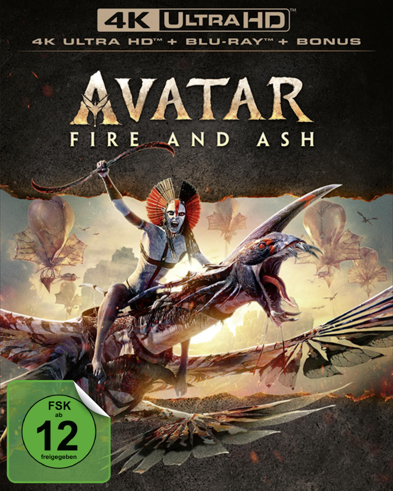 Avatar: Fire and Ash [4K UHD + Blu-ray + Bonus-Blu-ray]