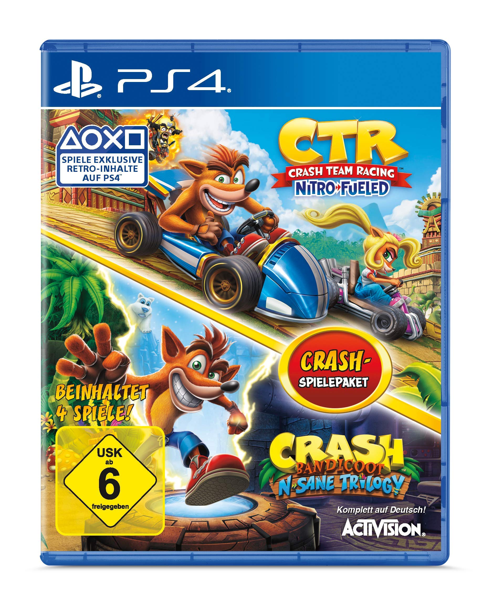 Crash Team Racing Nitro Fueled + Crash Bandicoot N'Sane Trilogy Bundle [2 Discs]