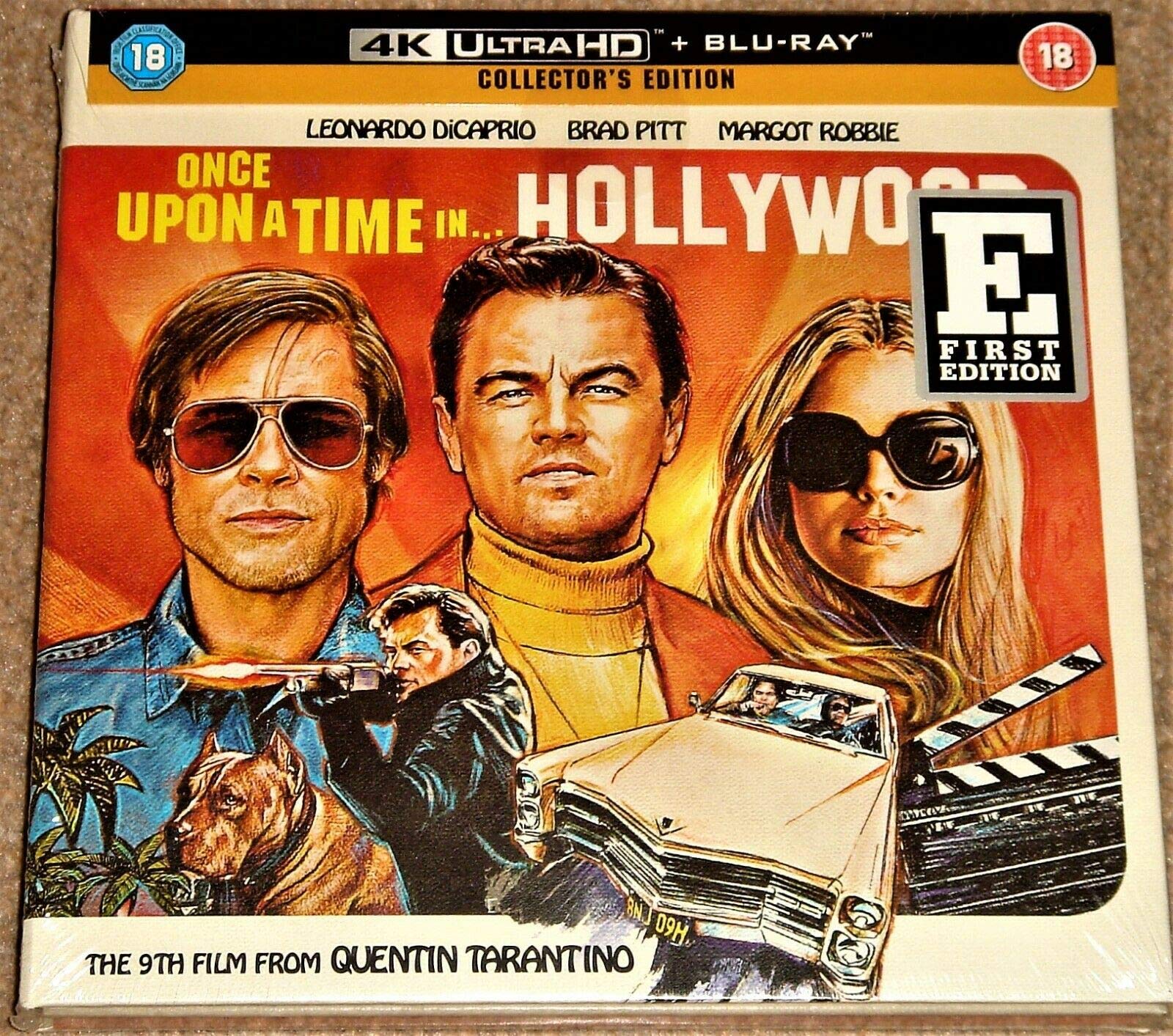 Once Upon A Time In Hollywood 4K Collectors Edition / Inklusive Region Free Blu Ray / Poster / Mad Magazine