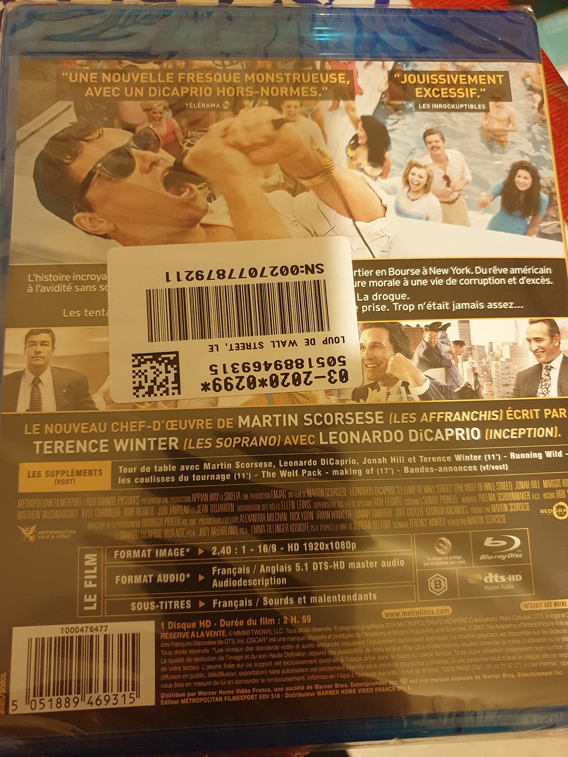 Le Loup de Wall Street [Blu-ray]