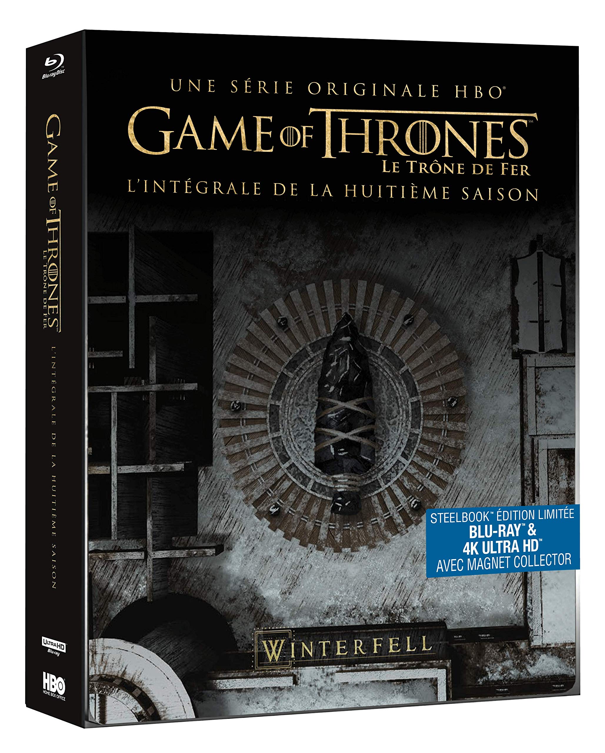 Game of Thrones – Saison 8 Steelbook Edition Limitée (Blu-ray + 4K ultra HD)