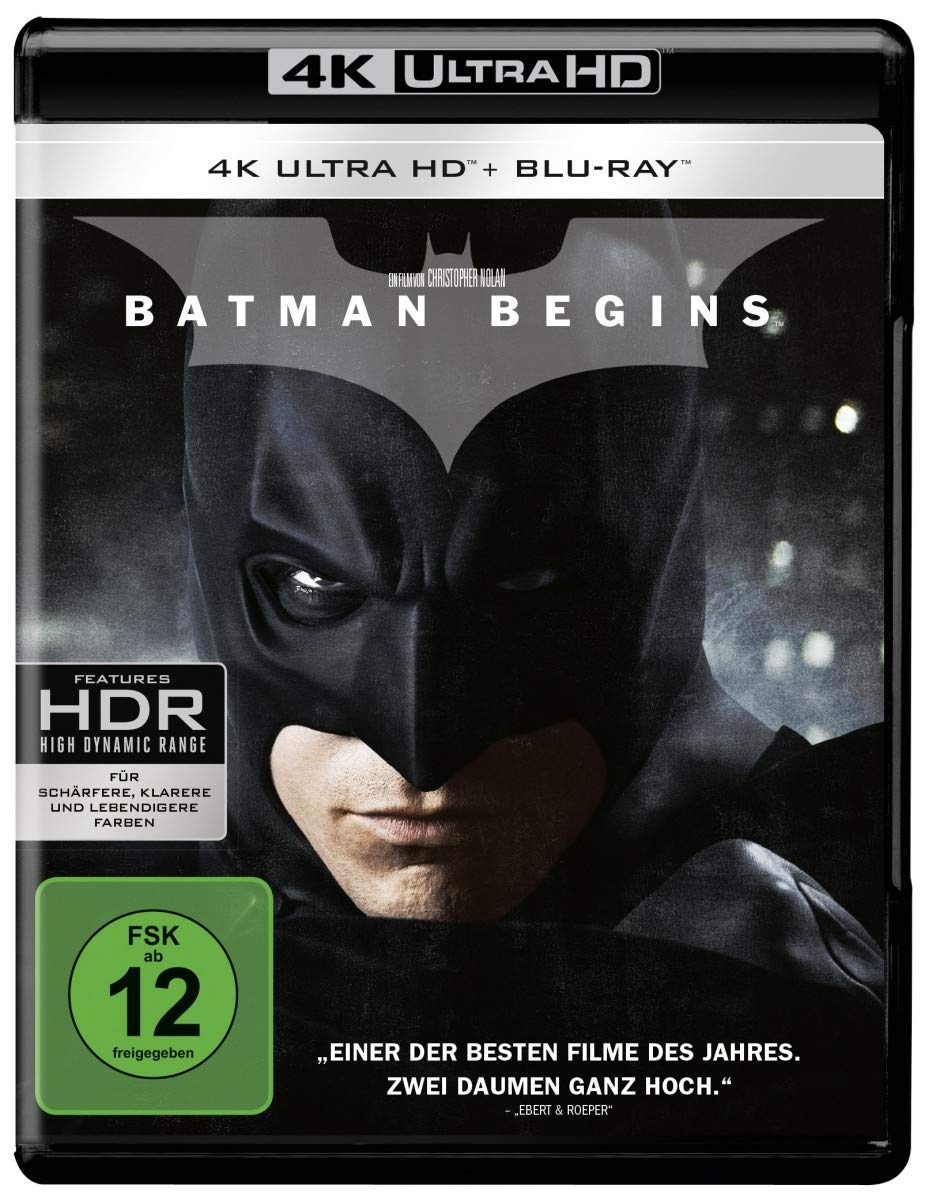 Batman Begins (4K Ultra-HD + 2D-Blu-ray) (2-Disc Version) [Blu-ray]