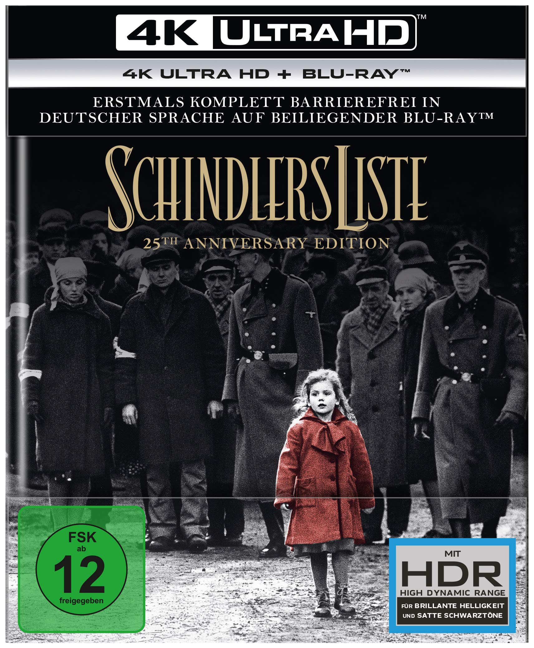 Schindlers Liste - 25th Anniversary Edition (4K Ultra HD) (+ Blu-ray 2D)