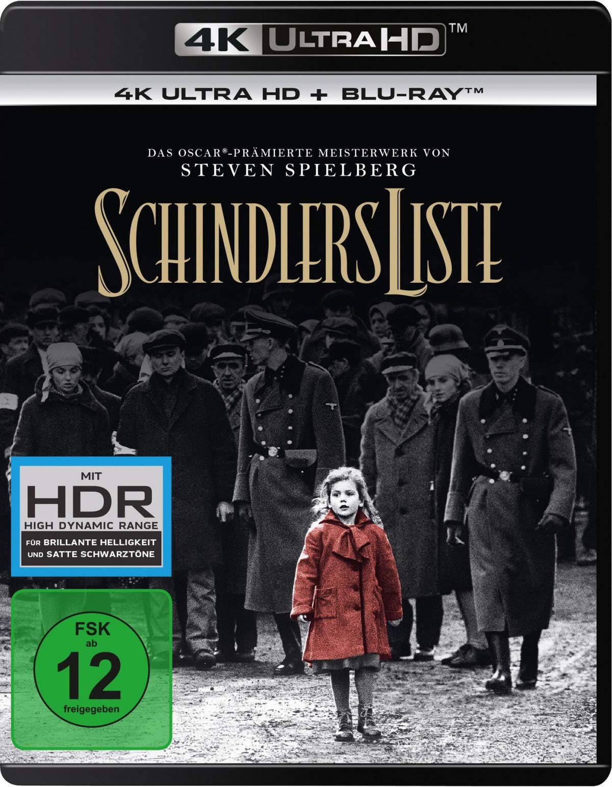 Schindlers Liste - Remastered (4K Ultra-HD) (+ Blu-ray 2D) (+ Bonus-Blu-ray)
