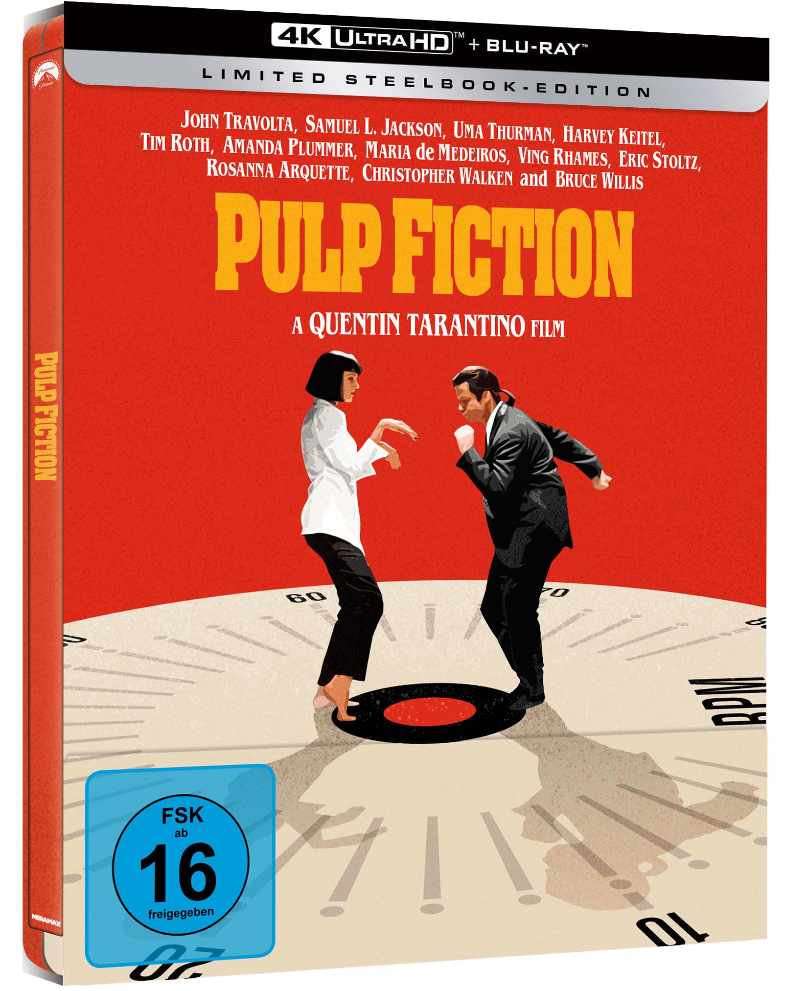 Pulp Fiction - Limited Steelbook [4K Ultra HD] + [Blu-ray]