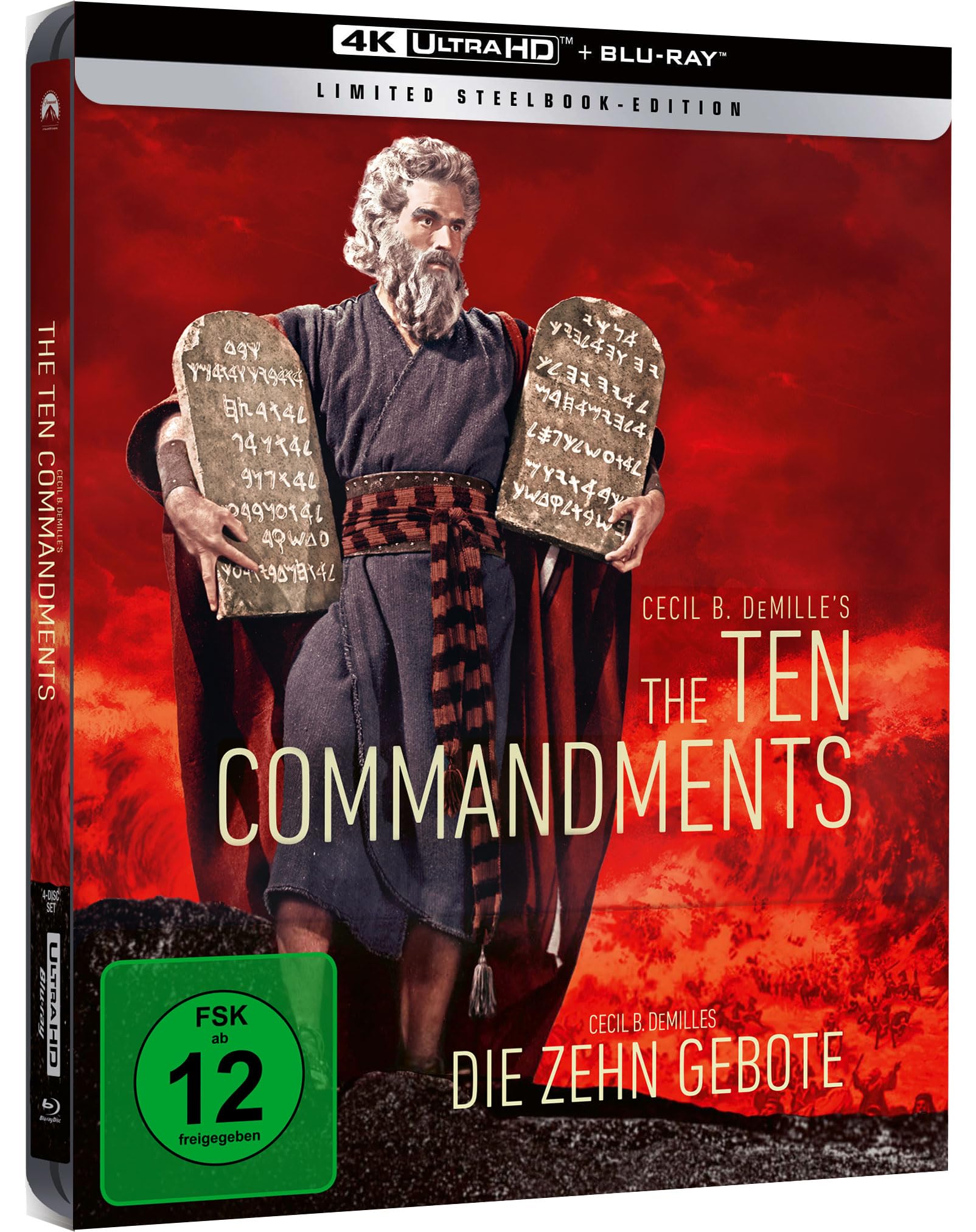 Die zehn Gebote - Limited Steelbook [4K Ultra HD] + [2 Blu-rays] (exklusiv amazon.de)