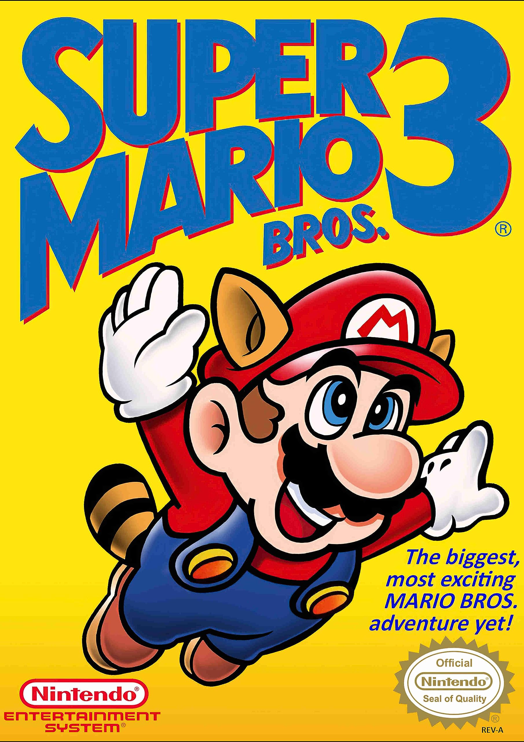 Pixel DemonMG Retro NES Poster Gaming Super Nintendo Super Mario Bros 3 A3 Poster