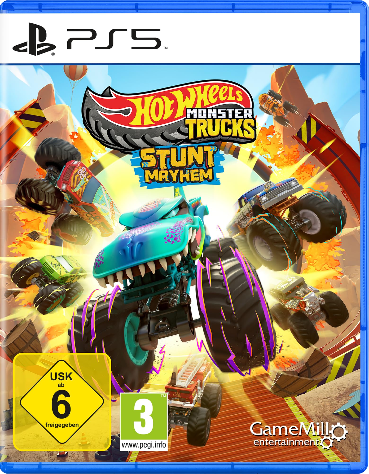 GameMill Entertainment, LLC Hot Wheels Monster Trucks: Stunt Mayhem - [Playstation 5]