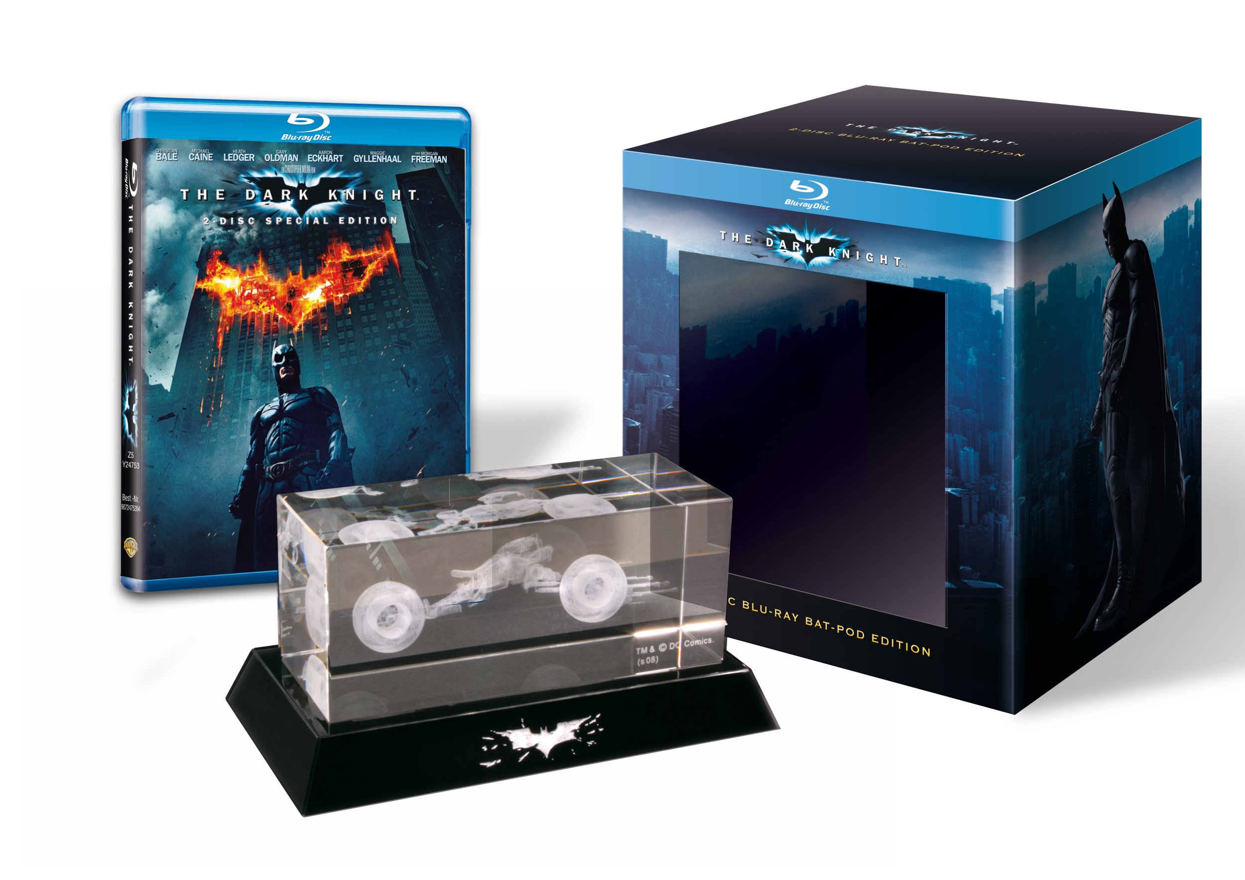 Batman - The Dark Knight (Collector's Edition inklusive Batpod aus Glas) [Blu-ray]