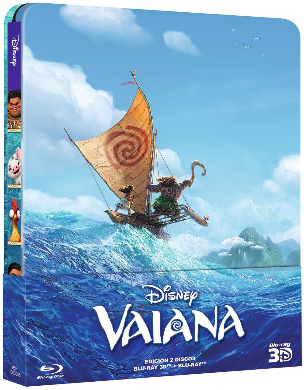 BD 3D STEELBOOK VAIANA 2 discos [Blu-ray] [Spanien Import]