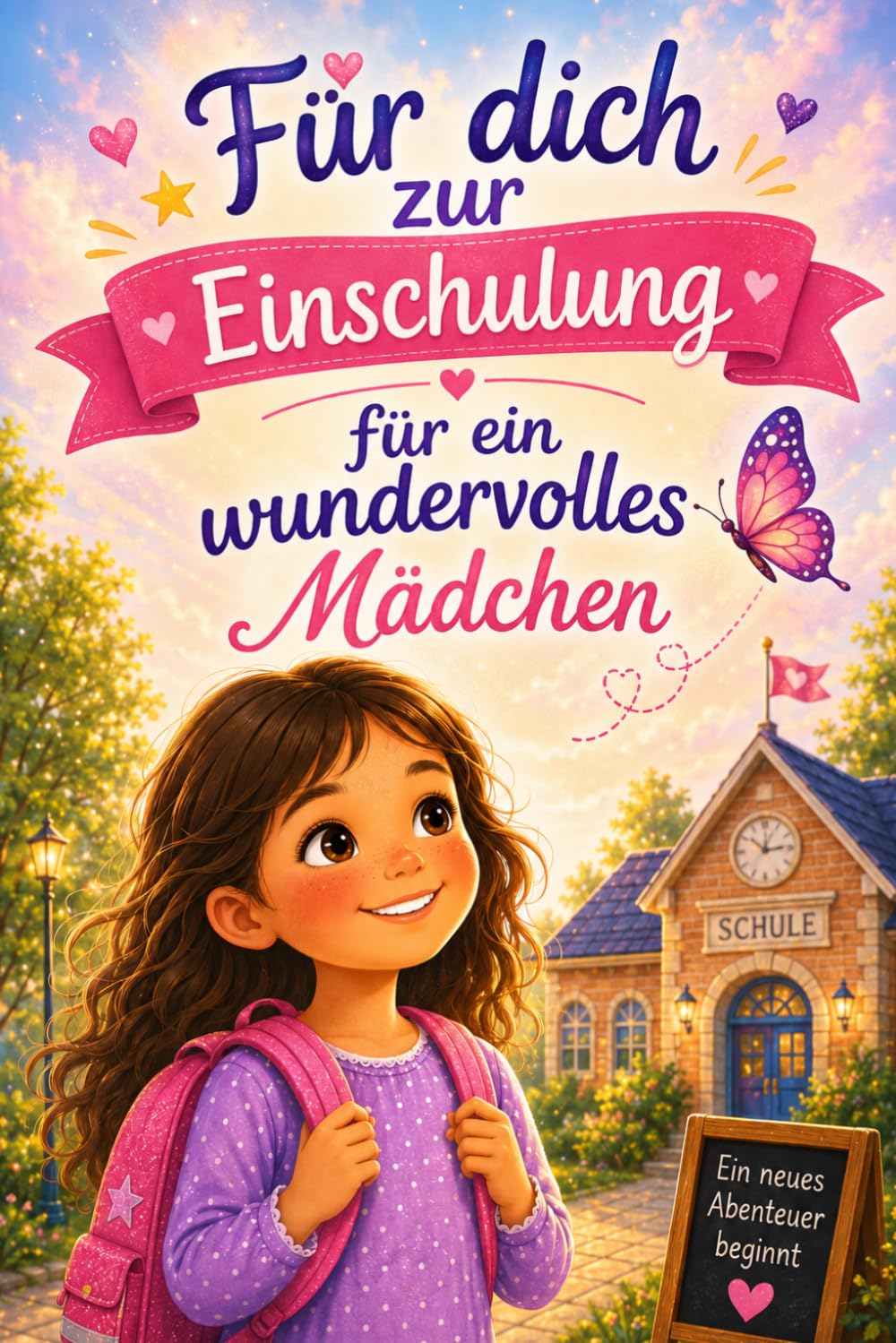 Für dich zur Einschulung: 12 Mutmachgeschichten für ein wundervolles Mädchen - ideal als Erstlesebuch für den Schulstart und die 1. Klasse